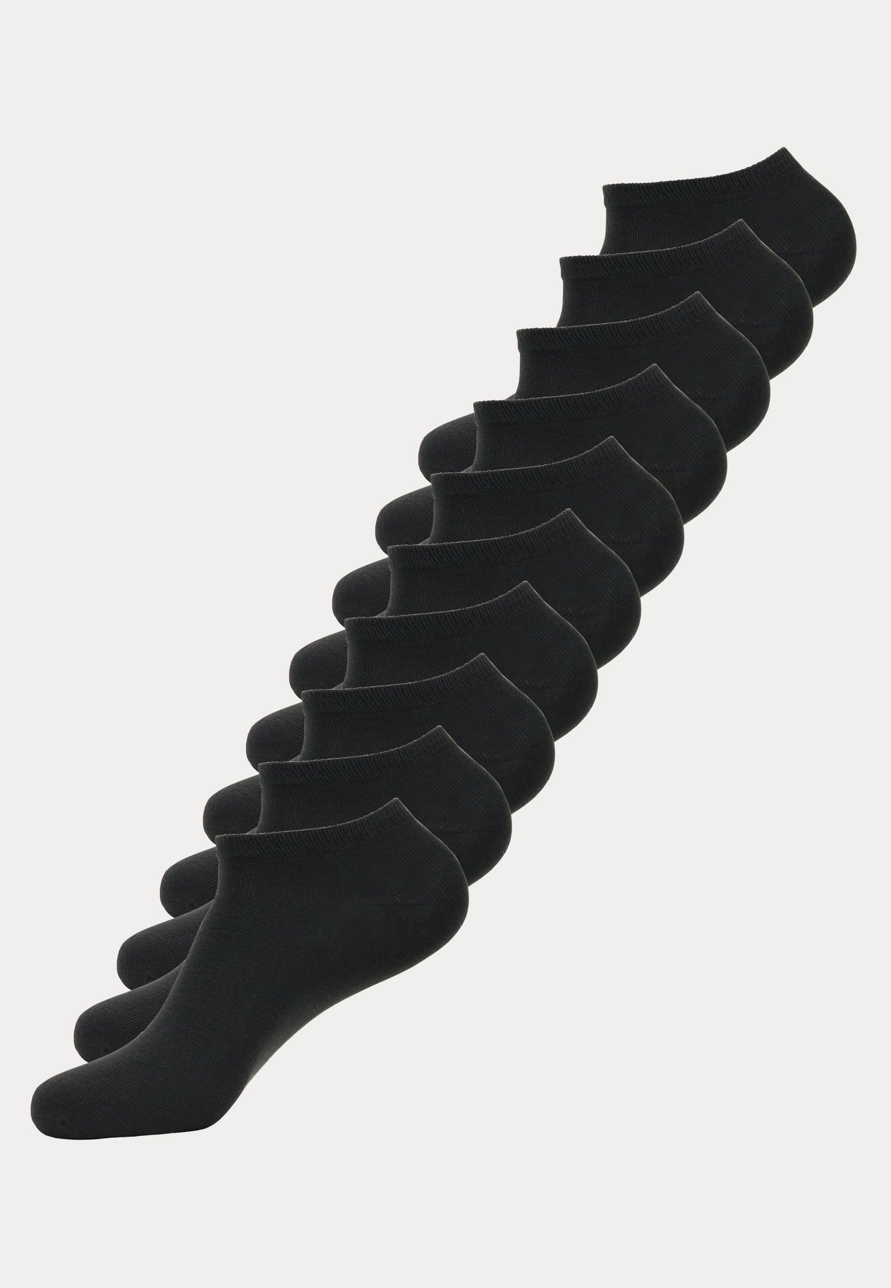 Enkelsokken - Sneakersokken - 10 Paar - Zwart