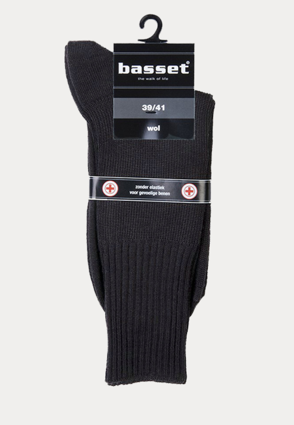 Herensok - Wol - Boord Zonder Elastiek Voor Diabeten - Antraciet - Ondergoedenzo.nl