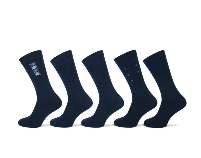Fantasy - Herensokken - 5 Paar - Marine - Ondergoedenzo.nl