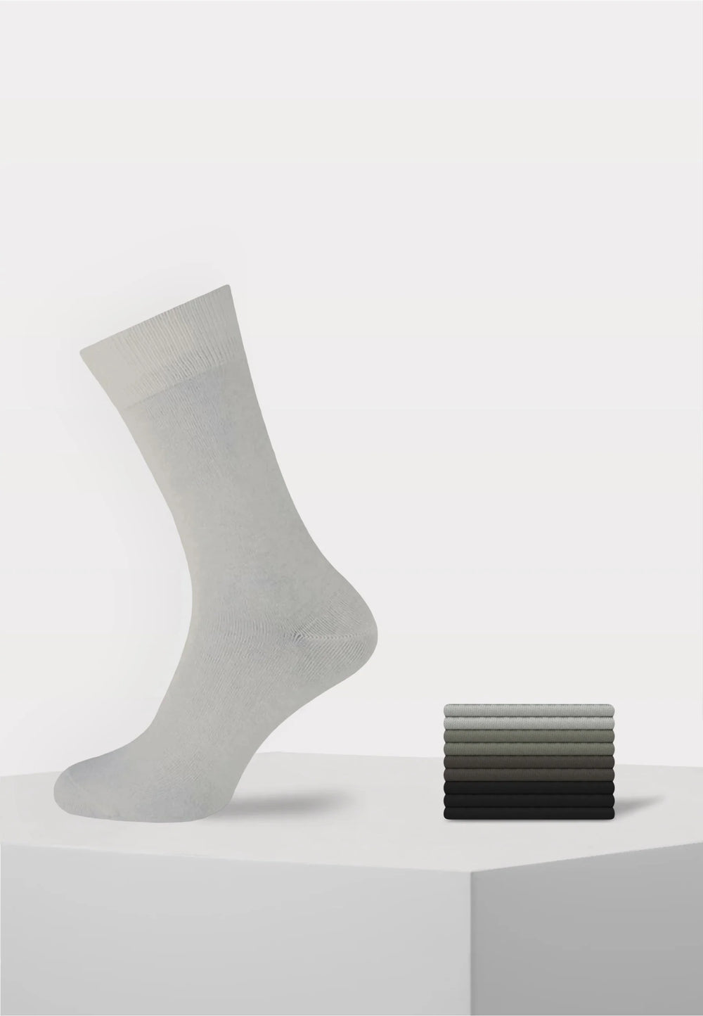 Koelmax - Naadloze Herensokken - 100% Katoen - 9 Paar - Grijs Mix - Ondergoedenzo.nl