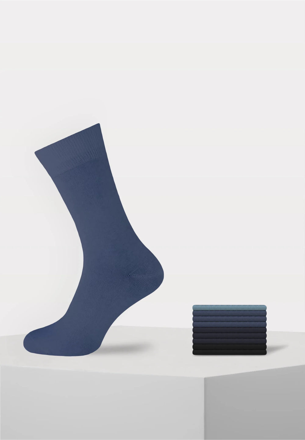 Koelmax - Naadloze Herensokken - 100% Katoen - 9 Paar - Jeans Mix - Ondergoedenzo.nl