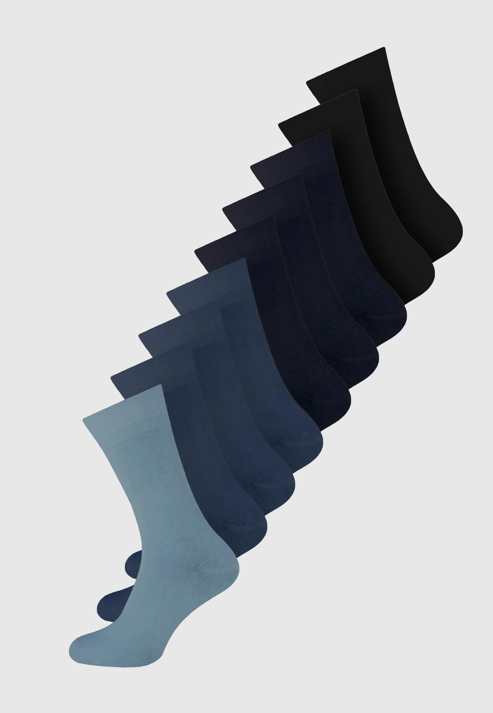 Koelmax - Naadloze Herensokken - 100% Katoen - 9 Paar - Jeans Mix - Ondergoedenzo.nl