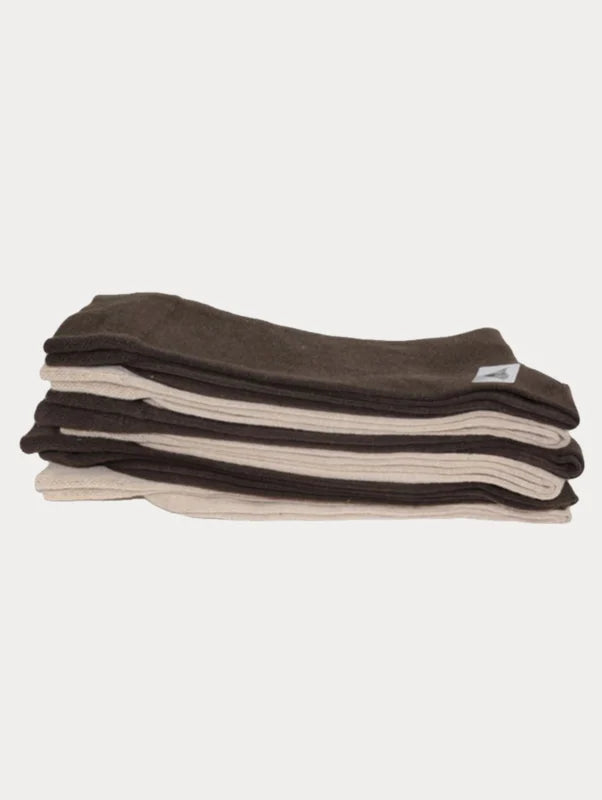 Koelmax - Herensokken - 10 Paar - Bruin & Beige