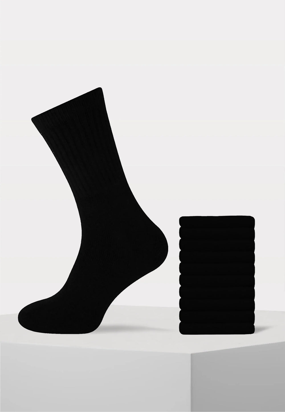 Naft AIR - Sportsokken - 10 Paar - Zwart - Ondergoedenzo.nl