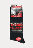 3 paar zwarte thermo bootsocks in een bundel.