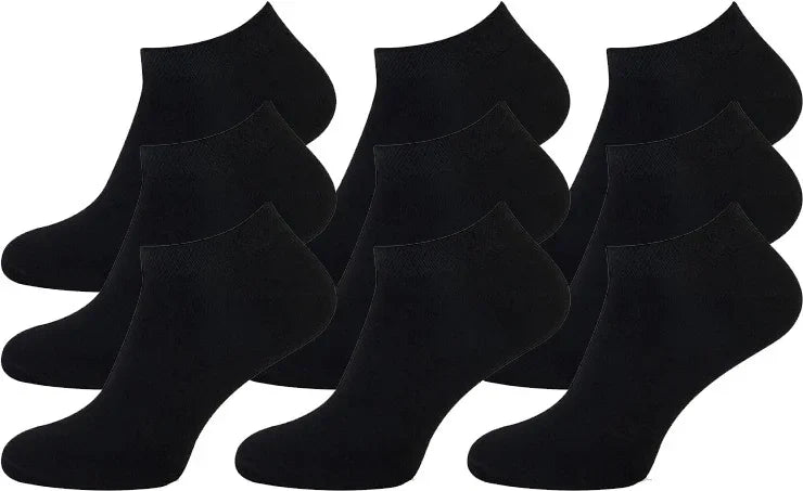 Pierre Cardin - Enkelsokken - 9 Paar - Zwart - Ondergoedenzo.nl