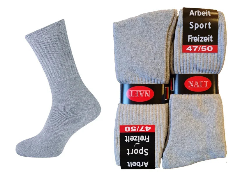 Sportsokken - 10 Paar - Grijs - Ondergoedenzo.nl