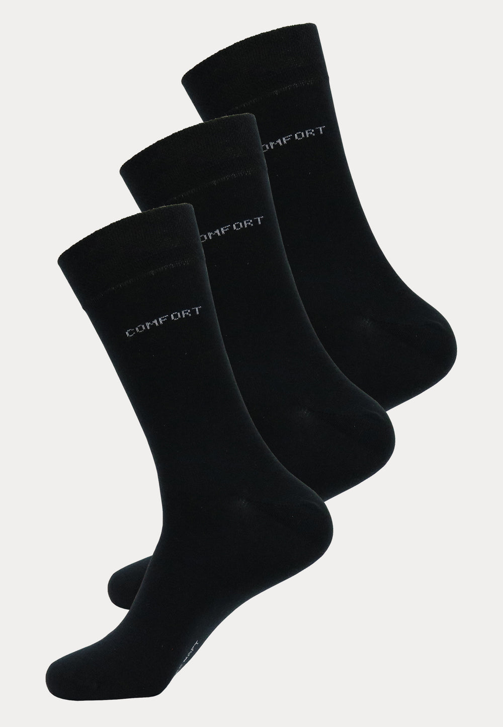 Comfort Socks - 3 Paar - Zwart - Ondergoedenzo.nl