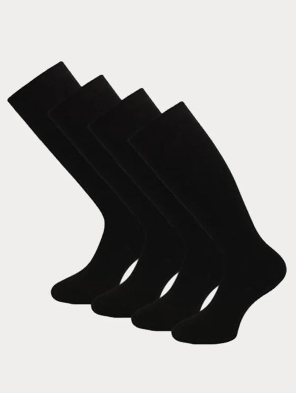 Dames kniekousen - 3 Paar - Zwart - Ondergoedenzo.nl