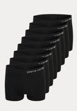 8 Pierre Cardin boxershorts op een rij in de kleur zwart