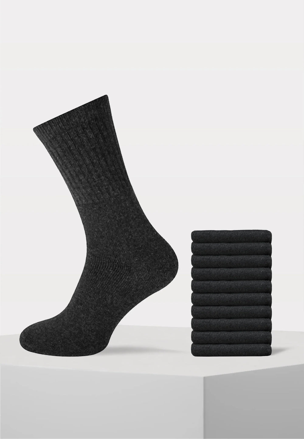 Sportsokken - 10 Paar - Antraciet - Ondergoedenzo.nl