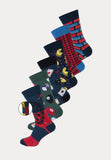 6 paar fashion socks met print van games van het merk Teckel