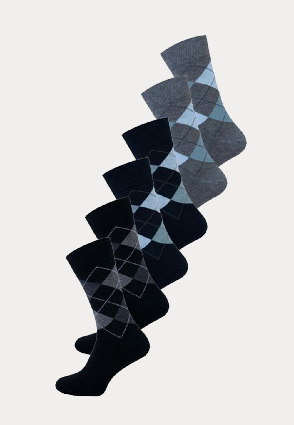 Teckel - Ruiten Herensokken - 6 Paar - F - Ondergoedenzo.nl