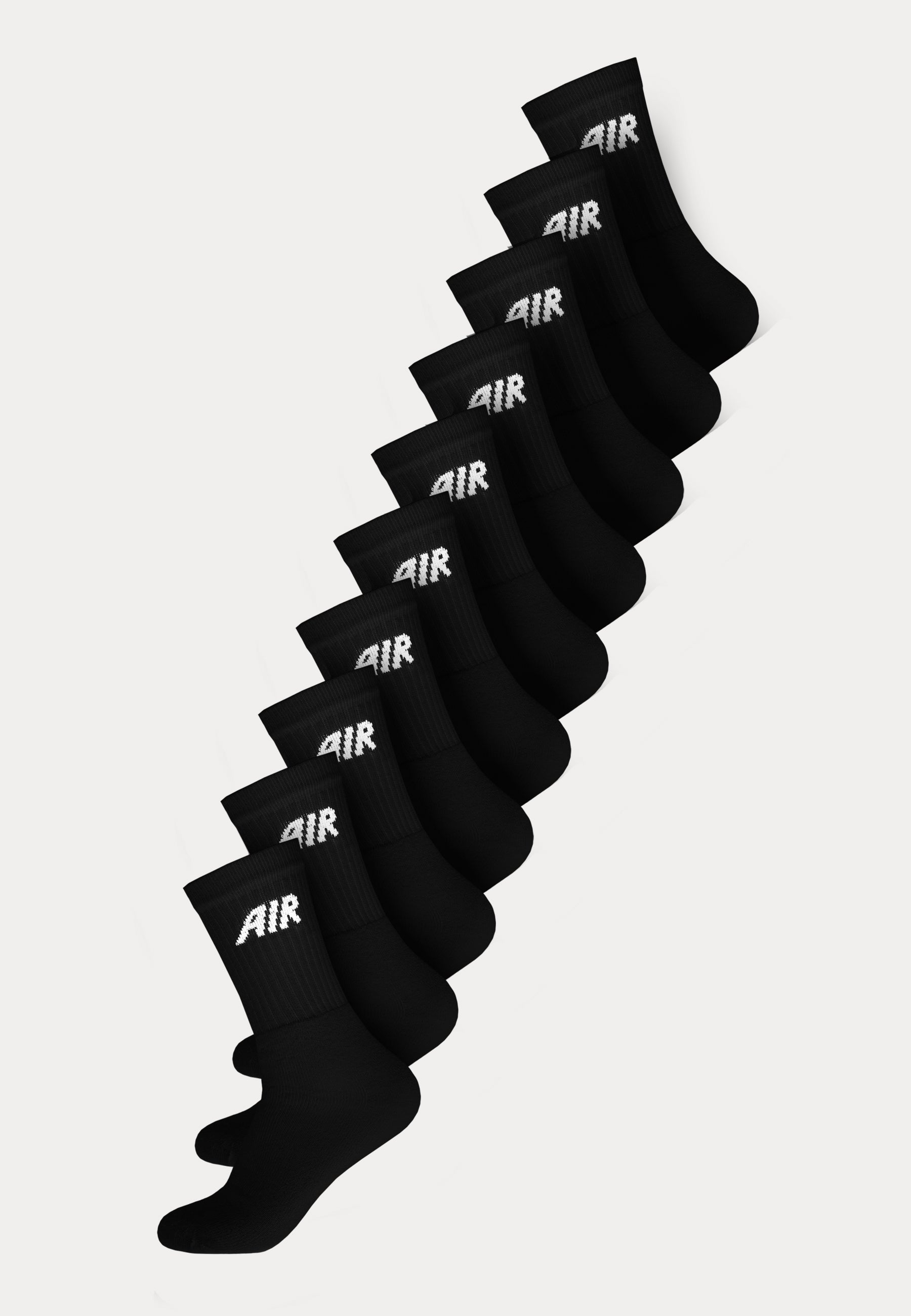 AIR sokken - 10 paar - Zwart