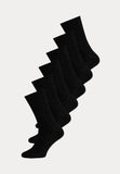 Wollen Antipress sokken - 6 Paar - Zwart